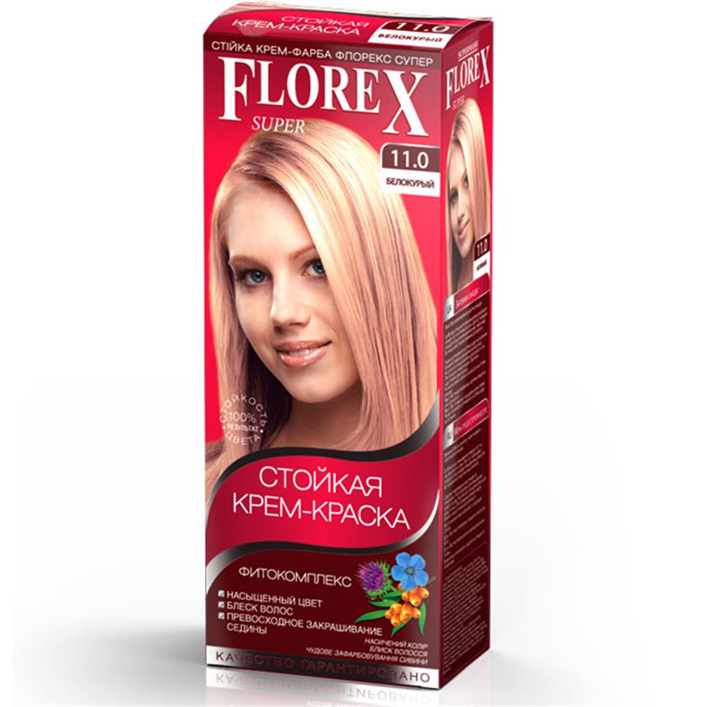 Краска для волос florex 12 1 жемчужный-блонд