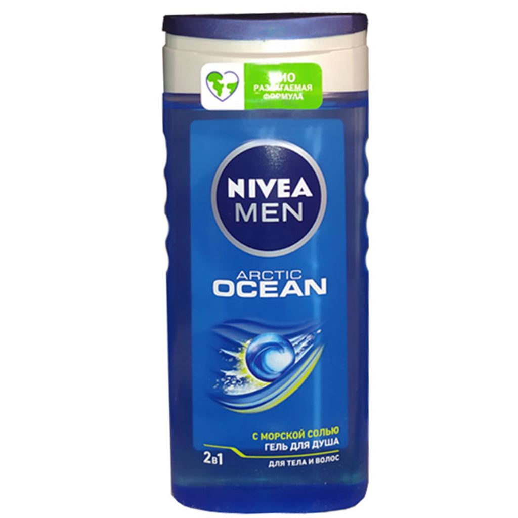 Nivea гель для бритья и умывания arctic freeze