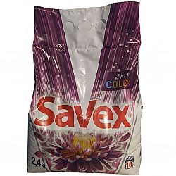Savex пральний порошок  авт parfum lock 2в1 color 2,4 кг