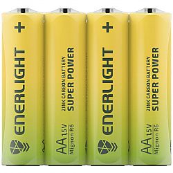 Батарейка ENERLIGHT SUPER POWER R6 сольовi 4шт п/у