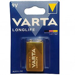 Батарейка VARTA LONGLIFE 6LR61 Alkaline(крона) лужна 1шт блiстер