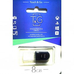 Флешка-мiнi T&G 010 8GB Shorty series.чорний пластик на блiстерi, гарантiя 1рiк