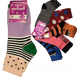 Шкарпетки жін. Житомир х/б р.23-25 мікс (ціна за 12шт)