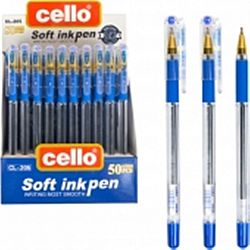 Ручка масляна "Soft ink pen" 205-50 СELLO синя