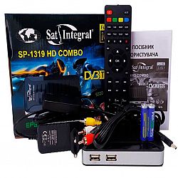 Т2 ресивер+супутниковий тюнер SP 1319 HD COMBO Sat Integral T2/S2