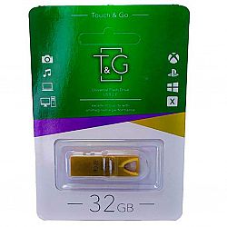 Флешка T&G 117 32GB Metall series.GOLD чорний метал на блiстерi, гарантiя 1рiк