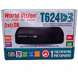 Т2 ресивер тюнер Т2 World Vision T624D3+IPTV ТОР