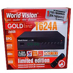 Т2 ресивер тюнер Т2 World Vision T624A+Youtube+IPTV METALL