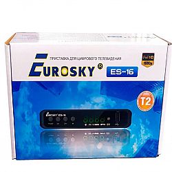 Т2 ресивер тюнер Eurosky ES-16+IPTV+YouTube