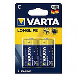 Батарейка VARTA LONGLIFE R14 Alkalinе лужнi 2шт блiстер
