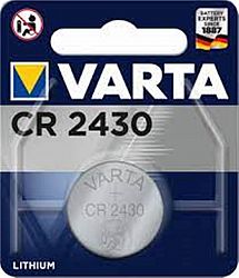 Батарейка VARTA CR 2430 лужна 1шт блiстер ТОР