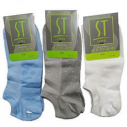 UBC 001 Шкарпетки жін. STLINE корот. сітка р.23-25 мікс кольорів (ціна за 10шт)