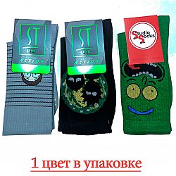 UEC 010 Шкарпетки чоловічі STLINE х/б р.38-40 мікс (ціна за 10шт)