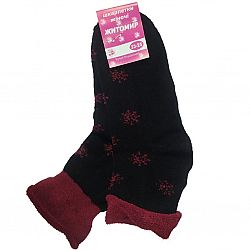 Шкарпетки жін. Житомир махра Сніжинки 23-25 мікс(в упаковці 12шт)