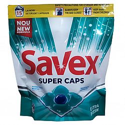 Savex капс для пр super caps extra fresh 15 шт