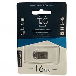 Флешка-мiнi T&G 107 16GB Metall series.cрiбло метал на блiстерi, гарантiя 1рiк