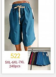 522 Шорты жен. clover голубые 7XL