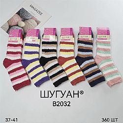 В-2032 Шкарпетки жін.Шугуан махра р.37-41 (ціна за 10шт)