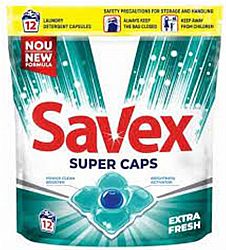 Savex капс для пр super caps extra fresh 12 шт