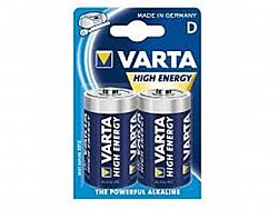 Батарейка VARTA HIGH ENERGY/LONGLIFE POWER R20 лужна 2шт блiстер