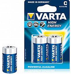 Батарейка VARTA HIGH ENERGY/LONGLIFE POWER R14 лужна 2шт блiстер