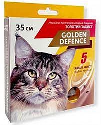 Нашийник протипара-зитарний для котiв Golden Defence 35см
