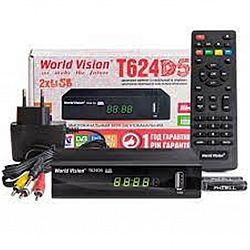 Т2 ресивер тюнер Т2 World Vision T624 D5+IPTV METALL