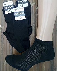Шкарпетки чоловічі Житомир сетка короткі р.25-27 мiкс кольорiв (ціна за 12шт.)