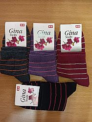 89 Шкарпетки жін. Gina полоска х/б р.36-39 (ціна за 12шт)
