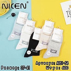 А-051-54 Шкарпетки жін. Nicen р.37-41 (ціна за 10шт) ТОР червень