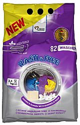 пральний порошок  WASH&FREE універсал жасмін та лаванда 2,4кг