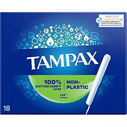 TAMPAX Тампони гігієнічні з аплікатором Звичайні Duo 18шт