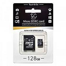 Карта пам`ятi до телефону micro SDXC T&G,128GB class 10(з адаптером). гарантiя 1рiк